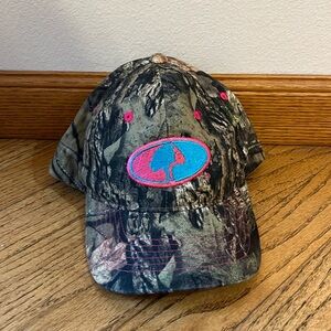 Mossy Oak women baseball cap camo pink Velcro back